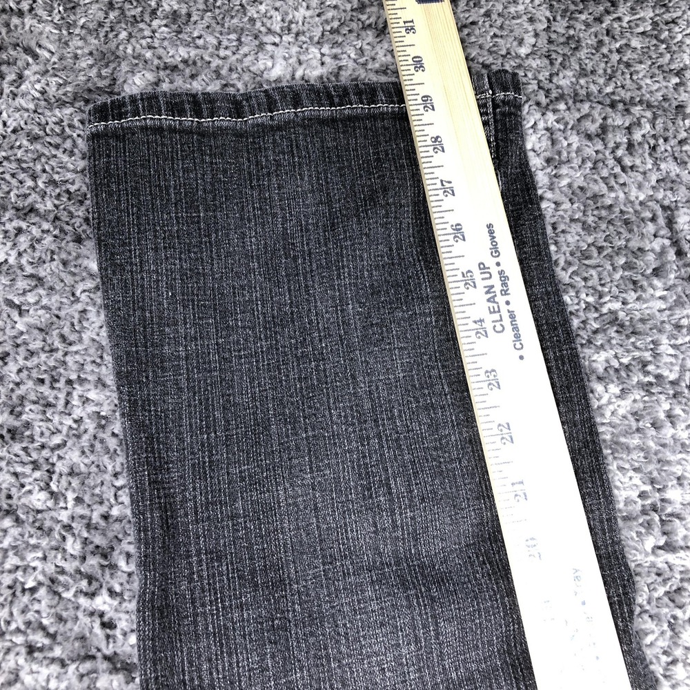 Southpole Jeans Juniors 11 Gray Bootcut Charcoal Wash Embroidered Wings Logo - Picture 7 of 11